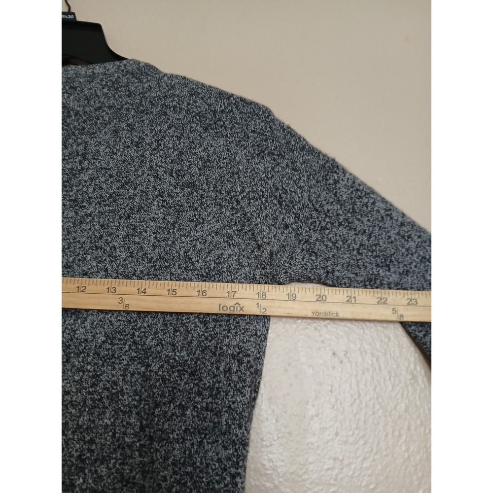 Aqua Sweater XS 100 Cashmere Crew Neck Cozy Layers Grey Pullover - Picture 9 of 11